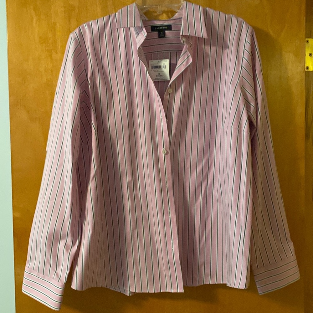 Lands End no iron pinpoint Oxford
